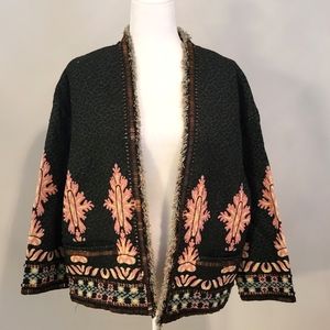Topshop jacket with beaded detail